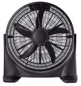 Cooling: 20" High Velocity Floor Fan - Black
