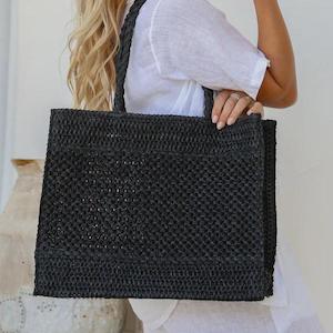 Elevate Your Outfit: Crochet Bag - Black