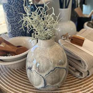 New Arrivals Home: Della Artisan Vase - Blue