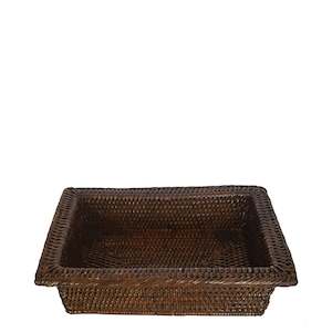 Rattan Memo Tray - Brown