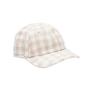 Gingham Cap - Oat