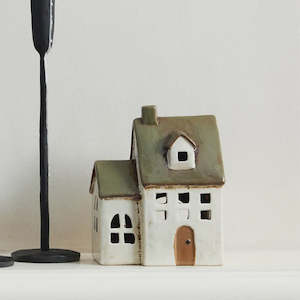 New Arrivals: Alsace Tea Light - Chapel | Olive Green