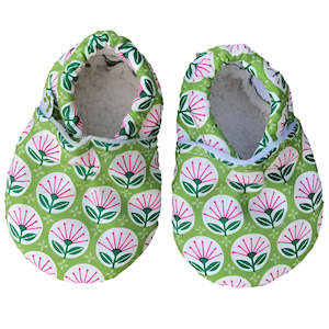 Baby Booties - Retro Pohutukawa
