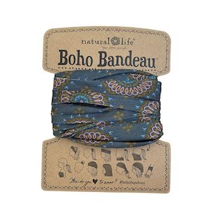 Accessories Clothing: Bandeau - Sage Gold Medallion