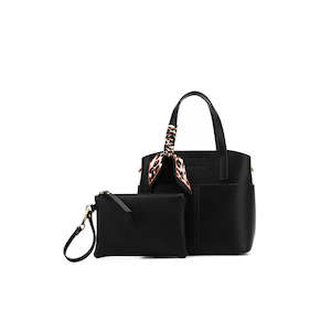 All: Amelie 2 Piece Top Handle Bag - Black