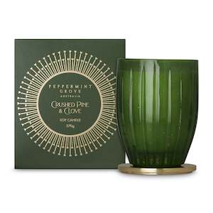 Peppermint Grove Soy Candle - Crushed Pine + Clove | 370g