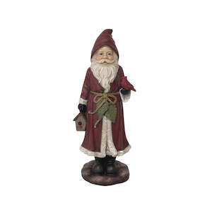 French Collection: Christmas - Traditional Santa with Bird
