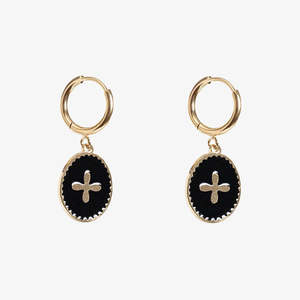 Earring - Black X Earring
