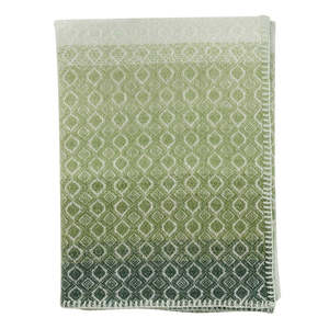 Klippan 100% Wool Midi Blanket - Havana | Green Multi