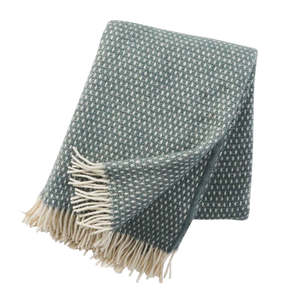 Klippan 100% Wool Baby Bassinet Blanket - Knut | Balsam Green