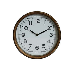 Home Living: Clock - Antique Brass Finish