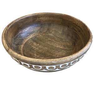 Patterned Wooden Bowls