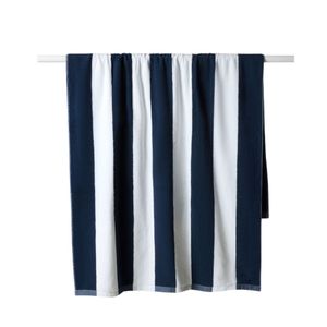 Citta: Stripe Beach Towel - Navy + White