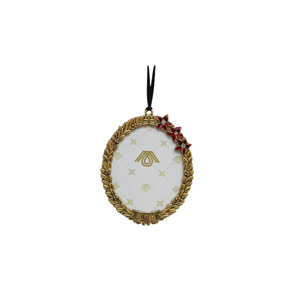French Collection: Christmas Decoration - Hanging Oval Frame Joy