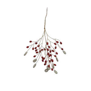French Collection: Christmas Decoration - Beaded Bunch | Red