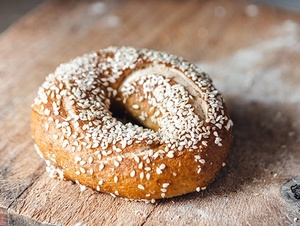 Products: 3 Pack of Sesame Bagels - Shelly Bay Baker