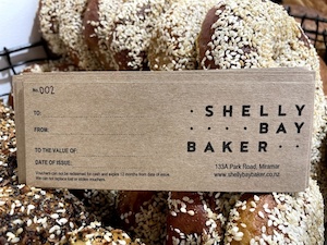 Printed Gift Voucher - Shelly Bay Baker