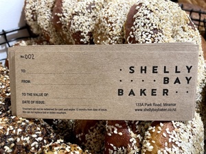 Products: Printed Gift Voucher - Shelly Bay Baker