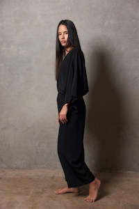 Silk Kimono Jumpsuit