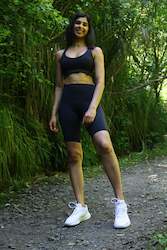 Tops: NEW Recycled Repreve Black Biker shorts-long- PRE-ORDER