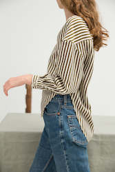 All Shirts: Shirt No. 25: (Khaki Silk Stripe)