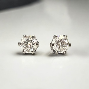 9ct White Gold Diamond Studs