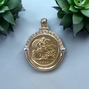 Diamond Sovereign Pendant