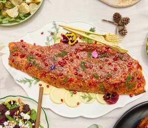 Christmas: Whole Baked Salmon Fillet