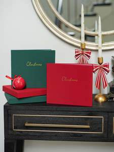 Christmas Photo Albums Journals Personalised Gifts: Luxury Christmas Photo Album