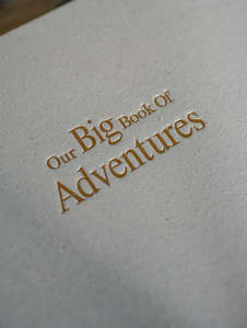 Luxury Self Adhesive Photo Albums: Our Big Book of Adventures Photo Album