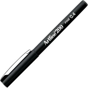 Artline 200 Fineliner Pen 0.4MM BLACK