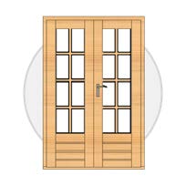 Products: Untreated French Double Doors
