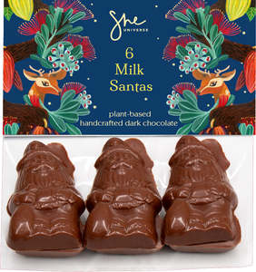 Handcrafted Chocolate: Milk Santas ❤︎ 6 pack 60g