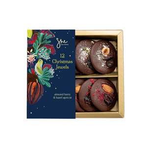 Handcrafted Chocolate: Christmas Jewels ❤︎ 12 pack 120g