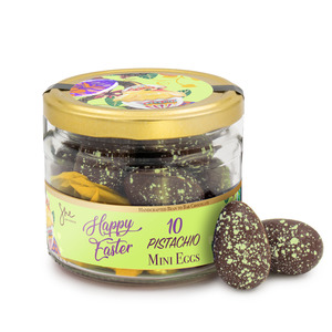 10 Pistachio & Rose Mini Eggs - 120g
