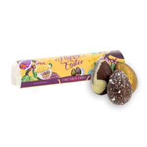 Handcrafted Chocolate: Drunkn Trio - 3 Caramel Eggs - 142.5g