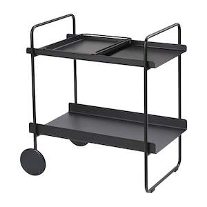 Drinks Trolleys: Cocktail Bar Trolley - Black