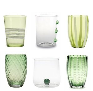 Glassware: Melting Pot Tumblers - Green