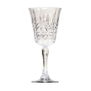 Glassware: Acrylic Crystal Wine Glasses - Set of 6