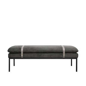 Baxter Ottoman/Bench Seat - Charcoal