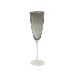 Glassware: Luxor Champagne Flutes - Charcoal Set of 8