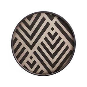 Bar: Tray - Round Chevron, Large