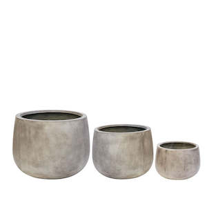 Ahuriri Outdoor Planter - Weathered Cement (3 Sizes)
