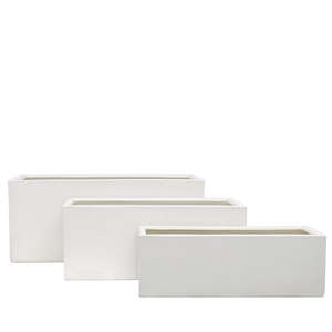 Outdoor Planters 1: Waihou Outdoor Planter - White (3 Sizes)