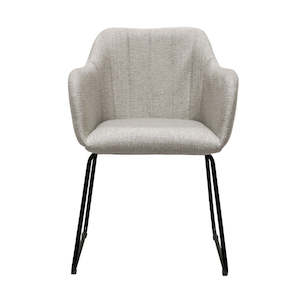 Dining Chairs: Folio Dining Chair - Grey Fabric