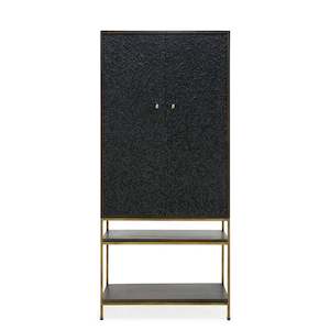 Legacy Tall Bar Cabinet - Textured Doors