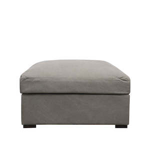 Lisbon Ottoman - Grey