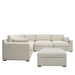 Sofas Lounge Suites: Lisbon 5 Piece Modular Sofa - Sand