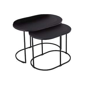 Noir Nest of Tables - Black