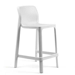 Net Outdoor Low Bar Stool - White